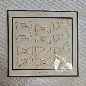 NWT Kate Spade BOW Paperclips